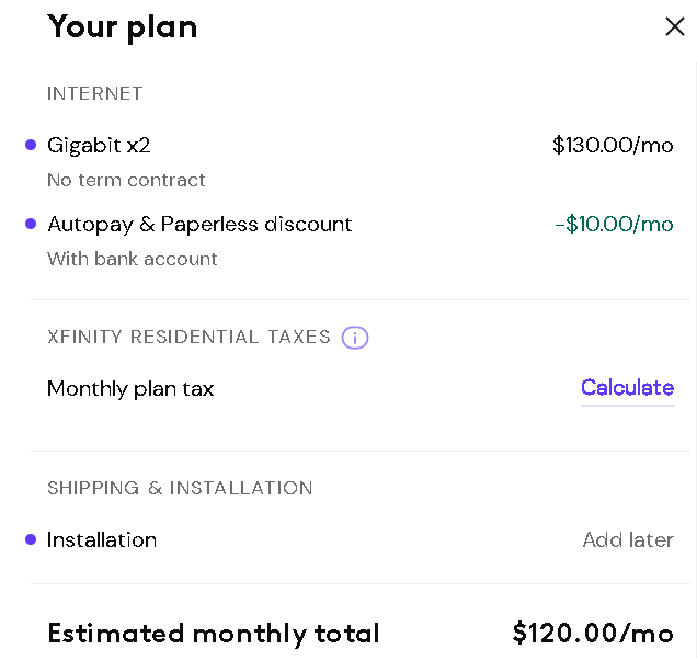 Xfinity 2,000 Mbps Plan (2,000/200 Mbps) Review