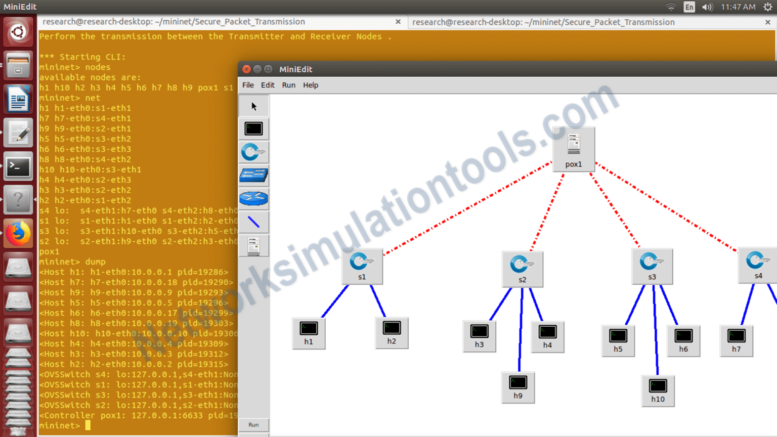 execute the main configuration file connection nodes Network