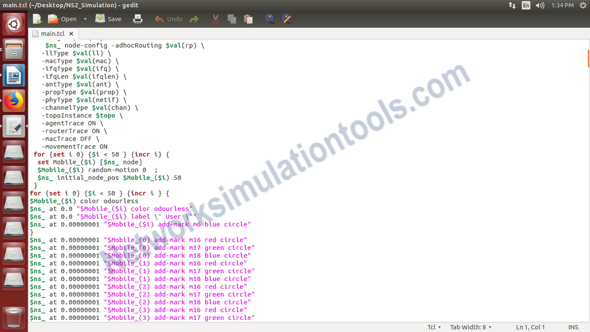 NS2 Projects with source code Tutorial How to run TCL file in Ubuntu