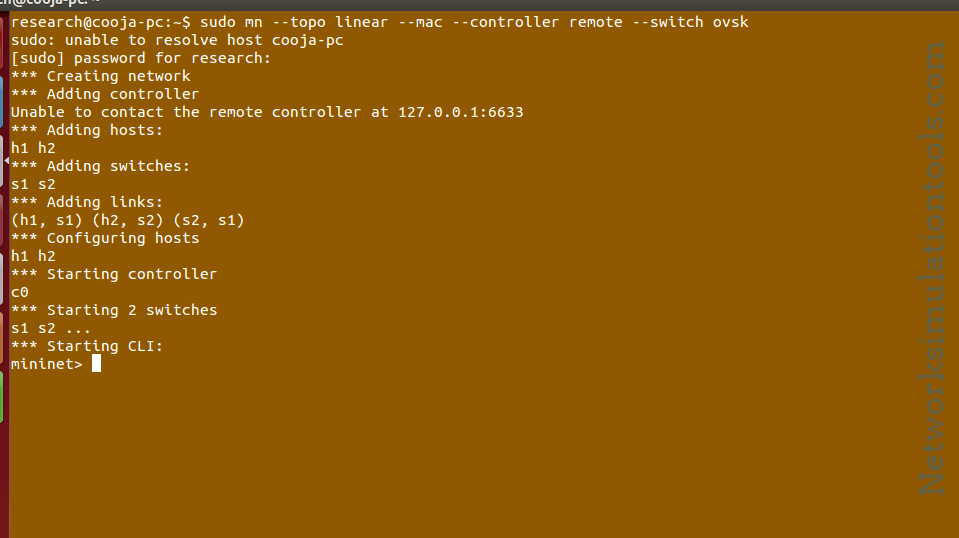 Process of Identify Switch in Using POX Controller Network