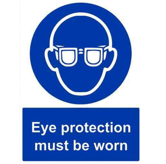 Eye Protection Must Be Worn Vinyl Stickers Network Telex