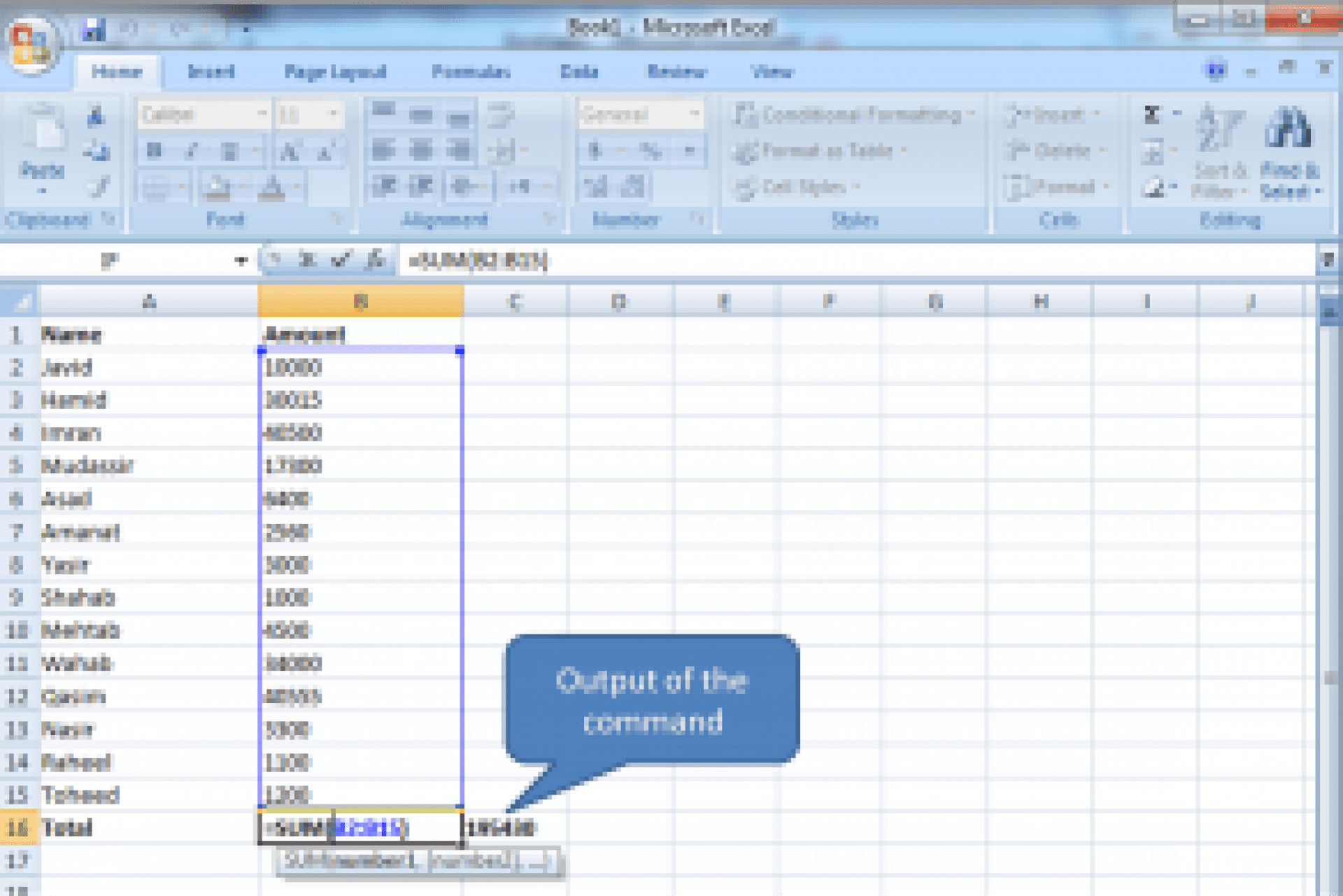 3 Excel Formula SUM, Subtraction Average » NetworkUstad