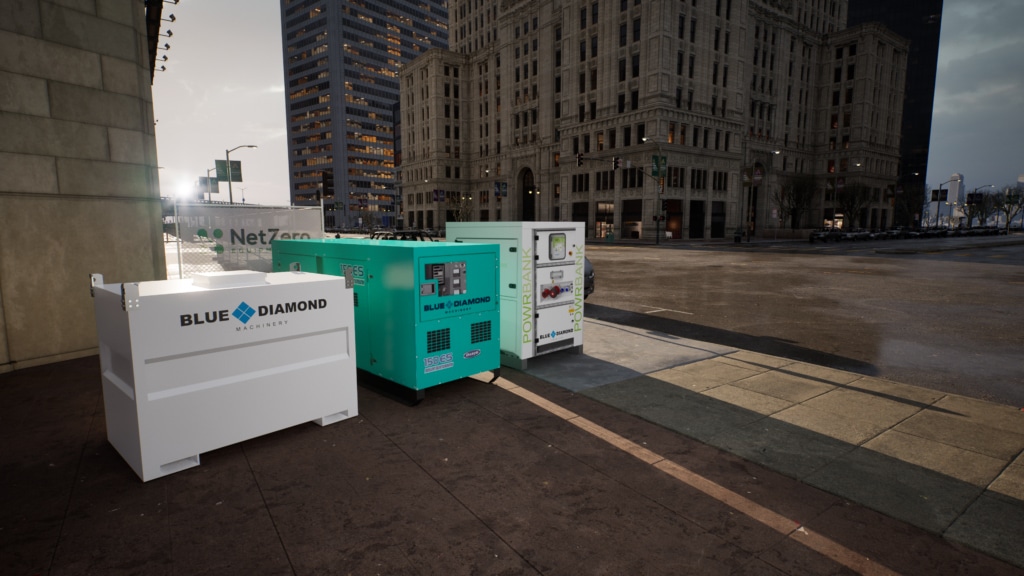 BESS + Generator Hybrid Power System Blue Diamond Machinery