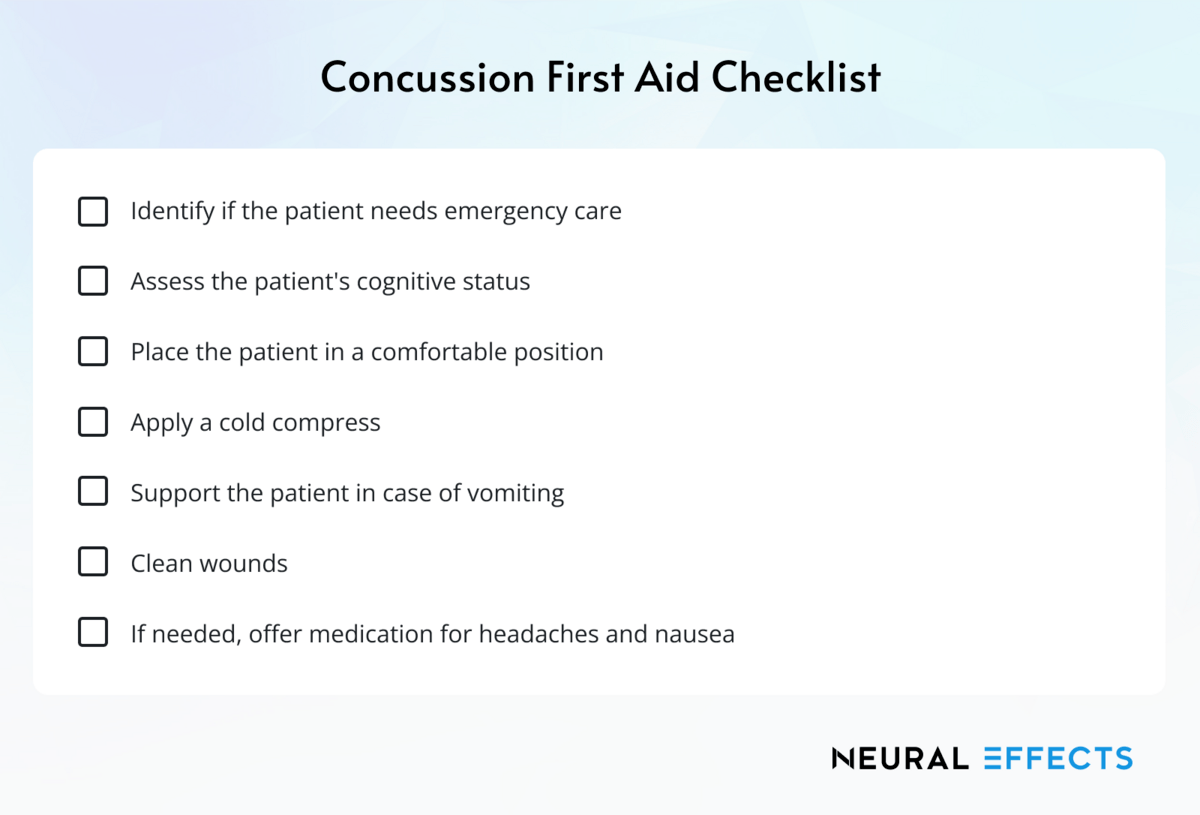 Concussion First Aid What to Do Immediately After a Head Injury