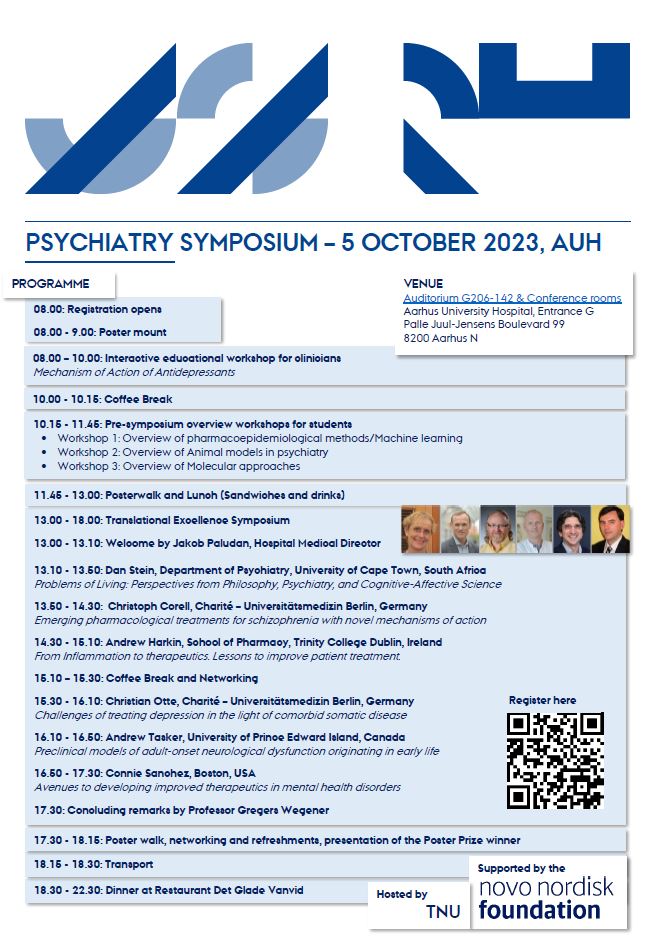 Time to register for the Psychiatry Symposium 2023
