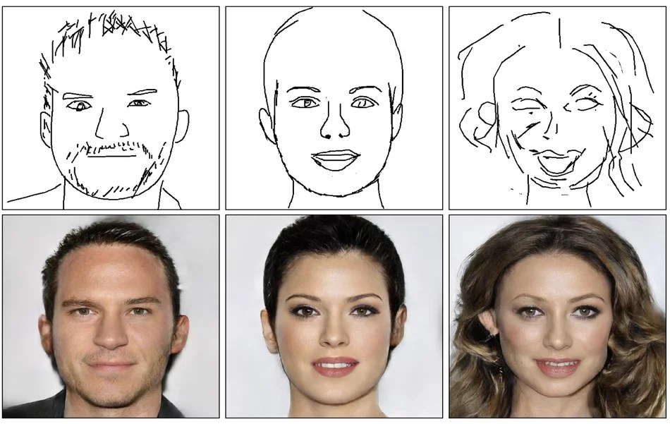 DeepFaceDrawing Generating Realistic Faces from Sketches