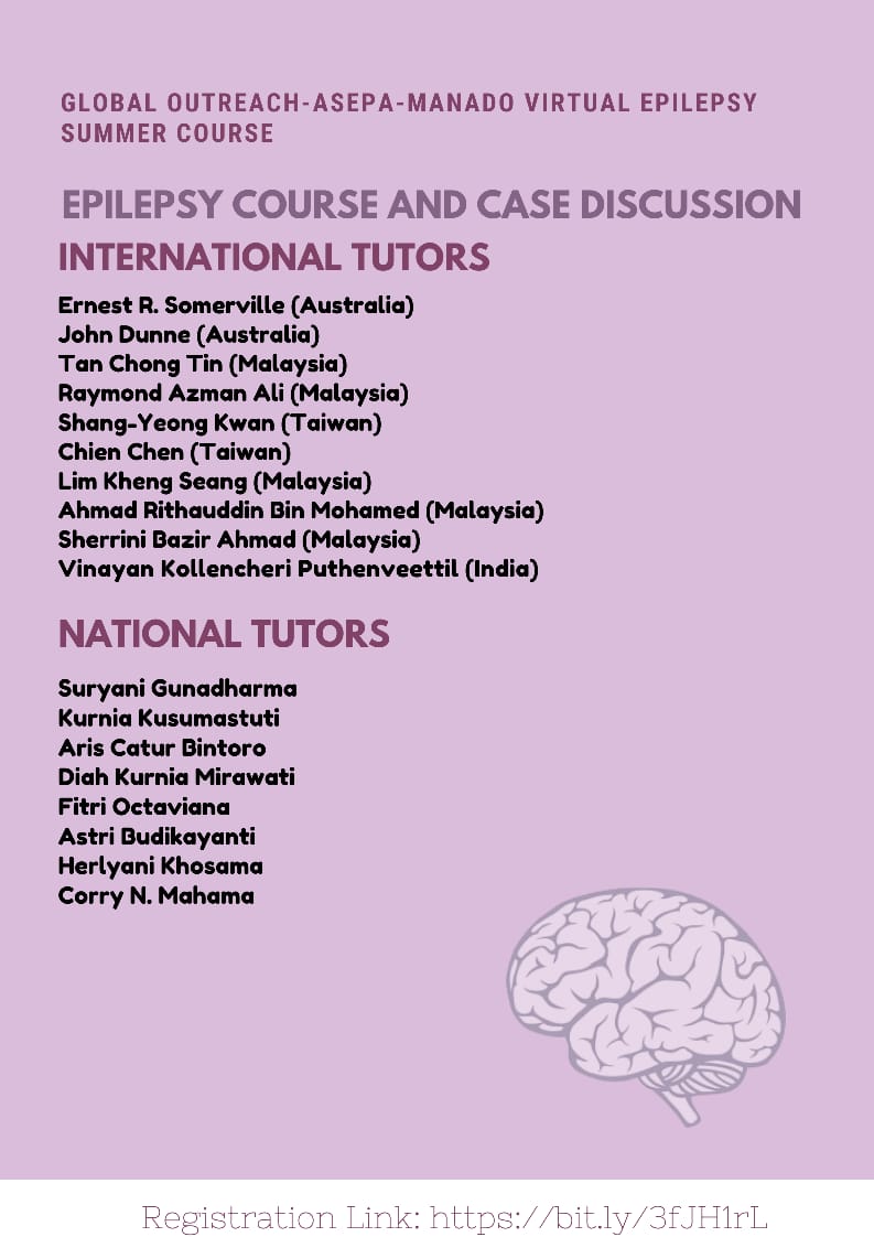 Final Announcement Global Outreach ASEPA Manado Virtual Epilepsy Summer  Course - Neurologi Unsrat