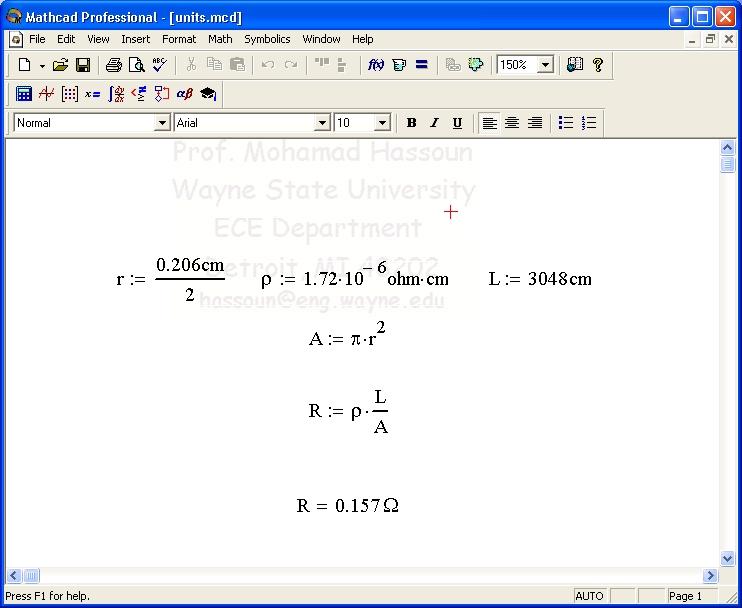 Dealing with Units example1 example2