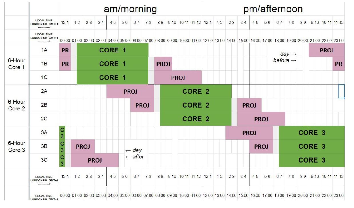 About Time Slots Neuromatch Academy Neurostars