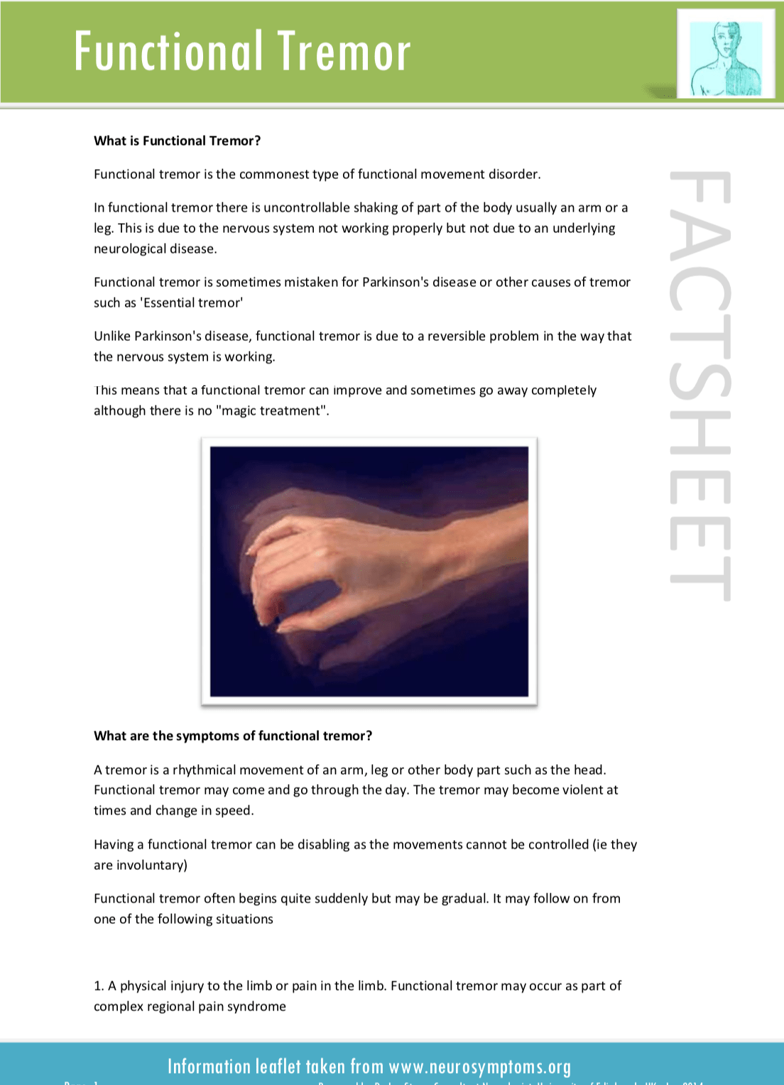 Functional Tremor Functional Neurological Disorder (FND)