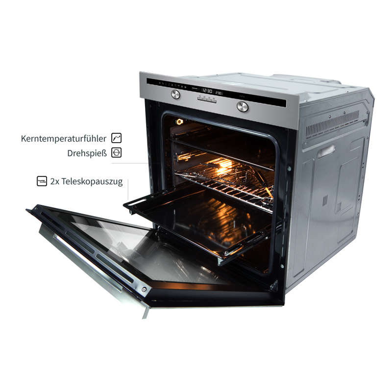 KKT Kolbe Backofen EB8013ED 499€ Selbstreinigung Katalyse, Drehspieß, 2x Komfort