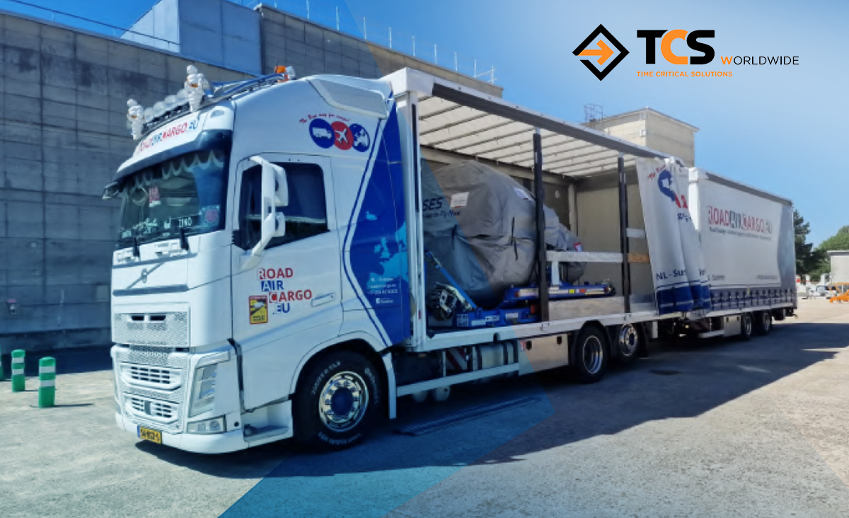 Aircraft engine successfully transported by TCS Worldwide - Neutral Air