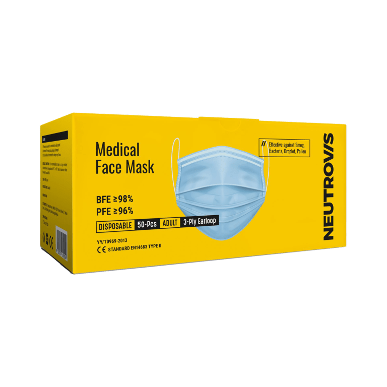 Neutrovis 3Ply Basic Adult Medical Face Mask Neutrovis