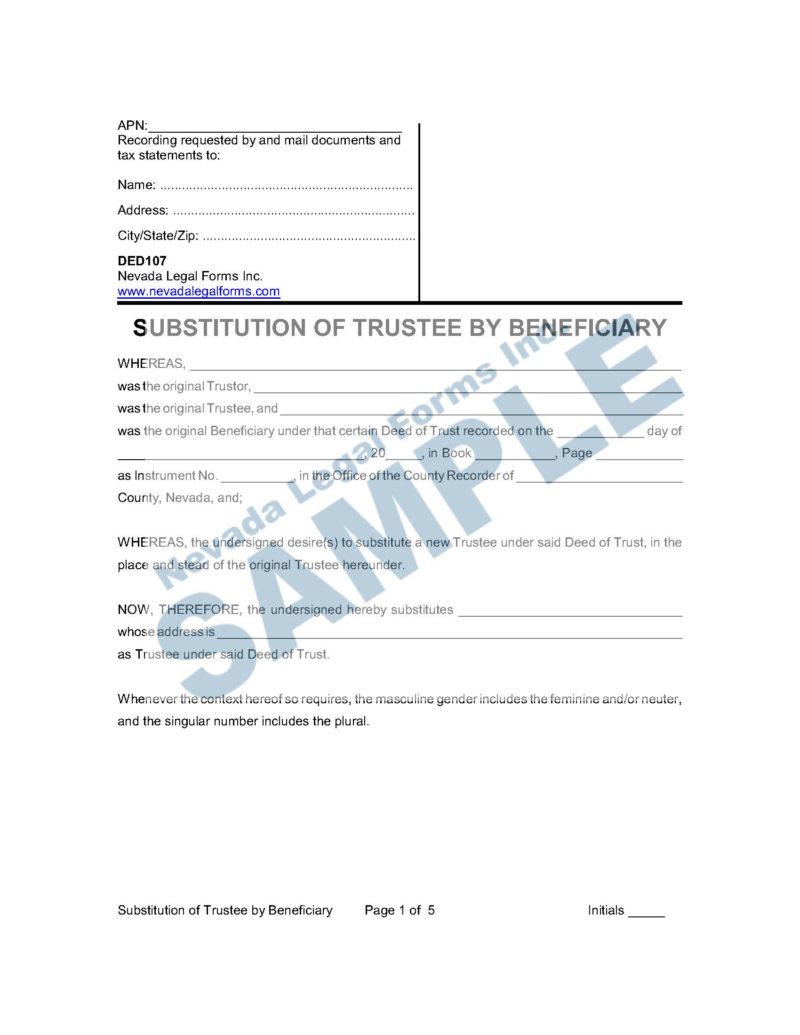 GENERAL WARRANTY DEED WITH ASSUMPTION Nevada Legal Forms & Services