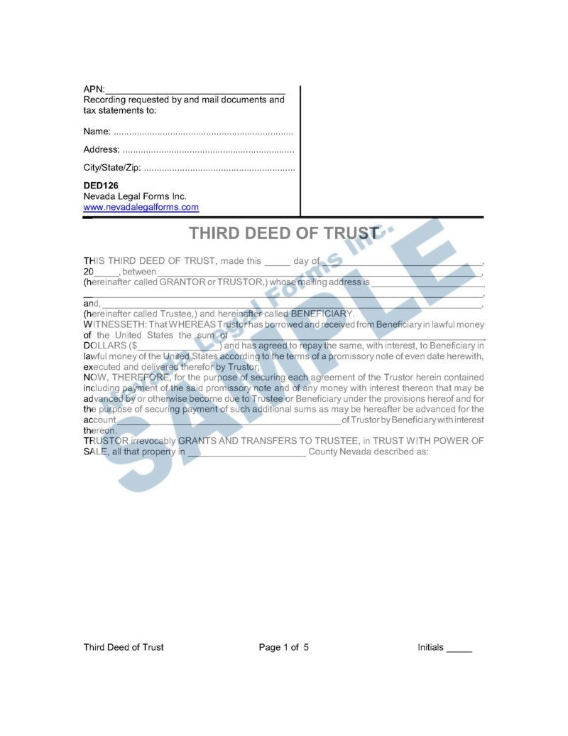 Deeds Nevada Legal Forms & Services