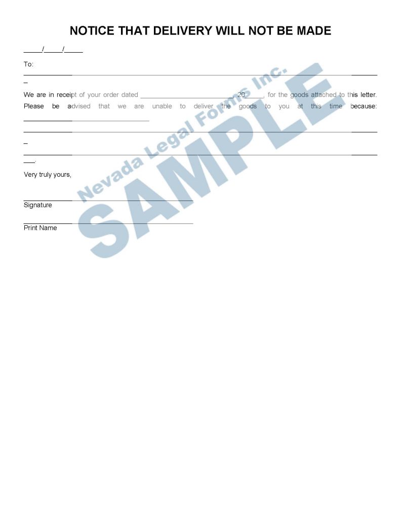 Notices Nevada Legal Forms & Services