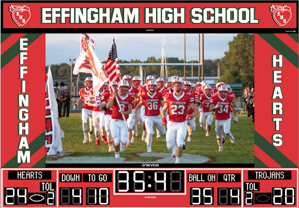 Effingham High School Partners with Nevco for Video Displays