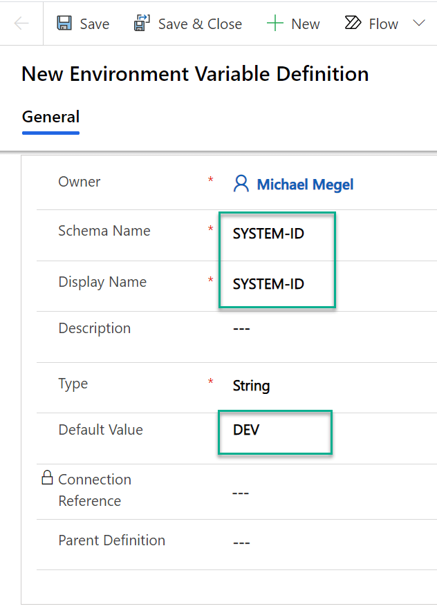 Updating Environment variable in managed solution