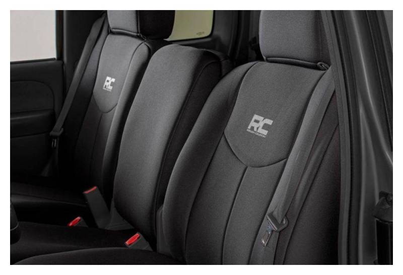 Rough Country 91013 Neoprene Front Seat Cover SetBlack