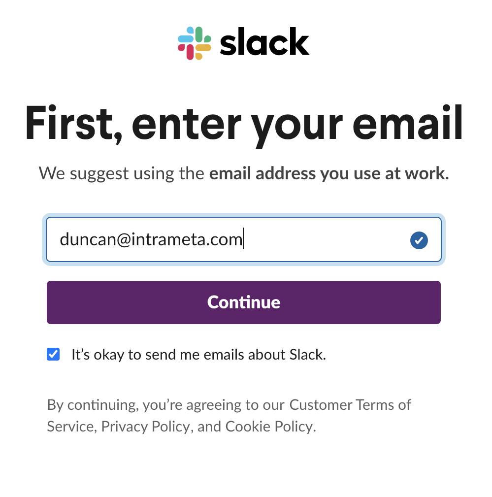 How to Sign Up for Slack Neverfail Onboarding