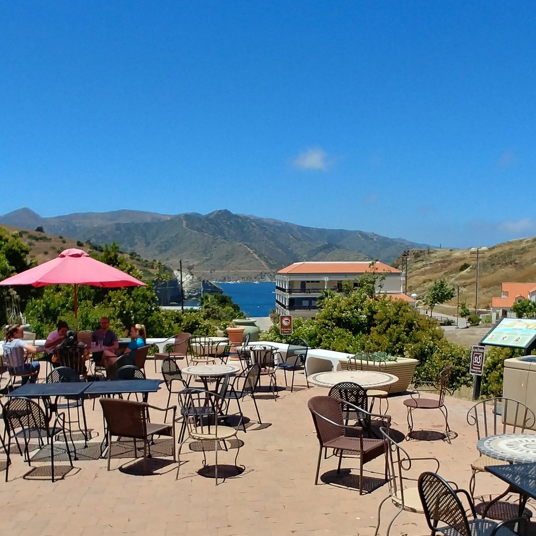 View from the courtyard adjacent to the dining hall.