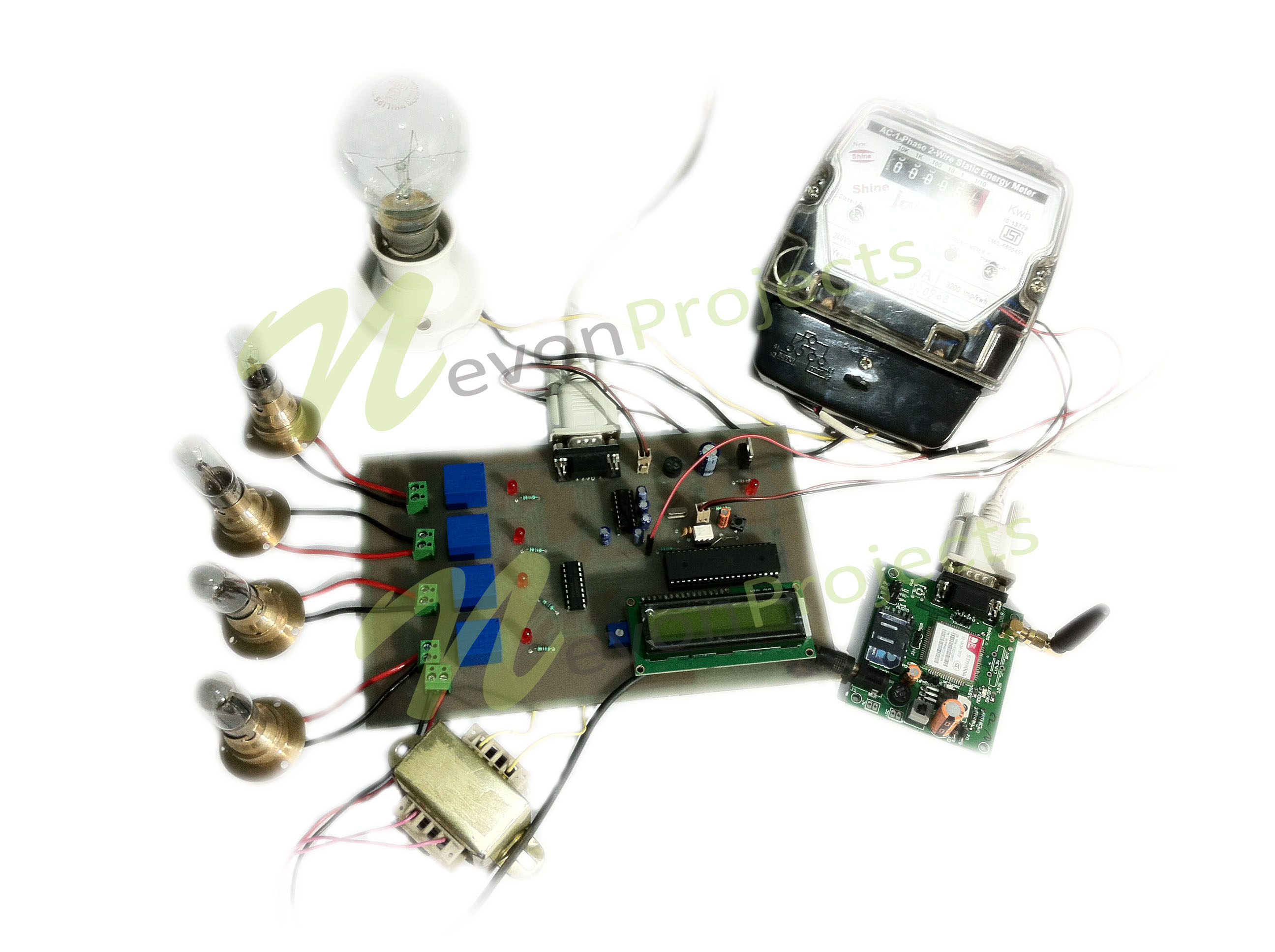 Power Meter billing Plus Load Control Using GSM