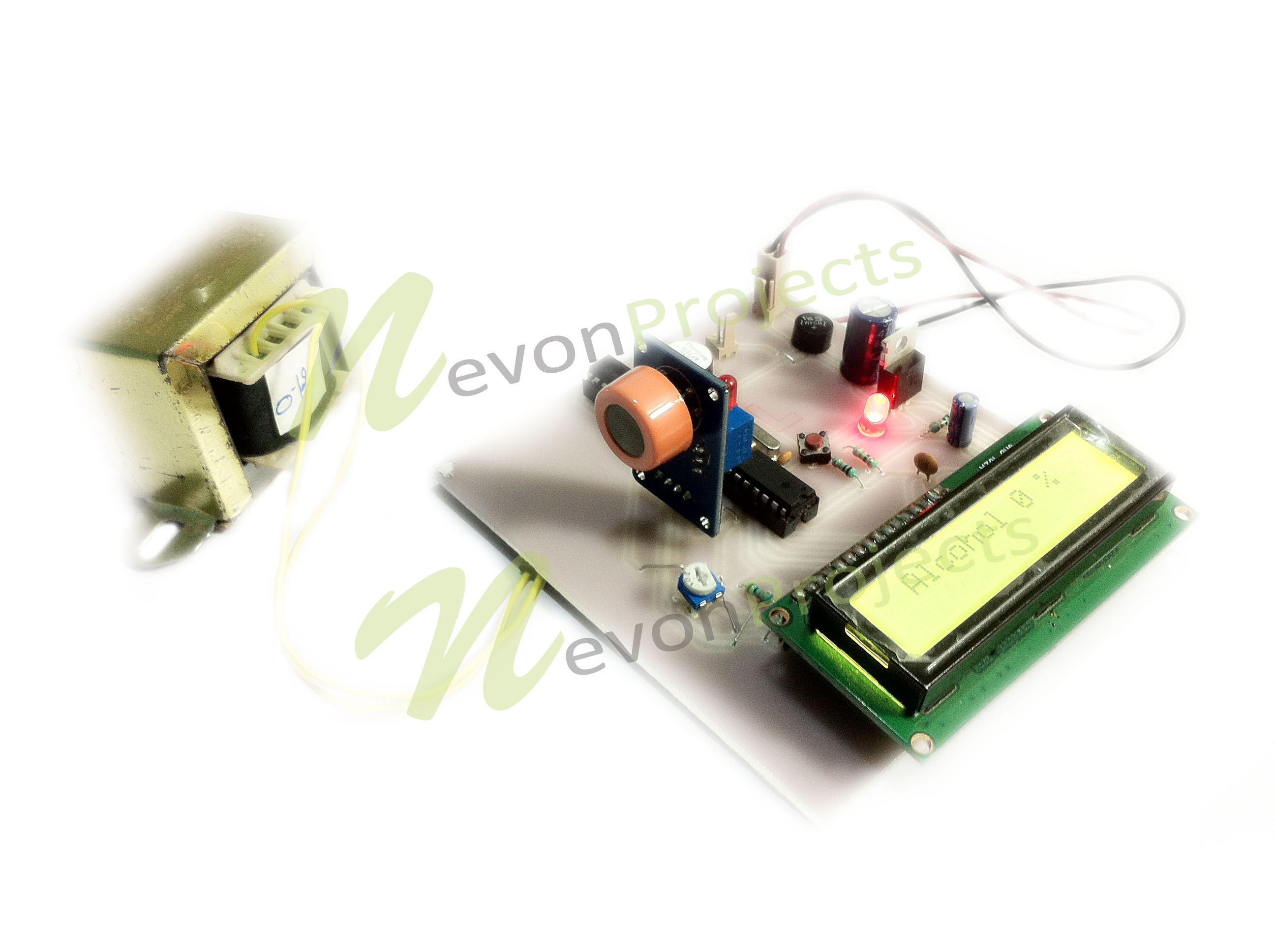 Alcohol Sensing Display With Alarm Project