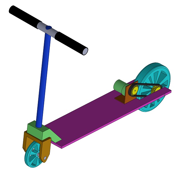 Motorized 2 Wheel Scooter Project