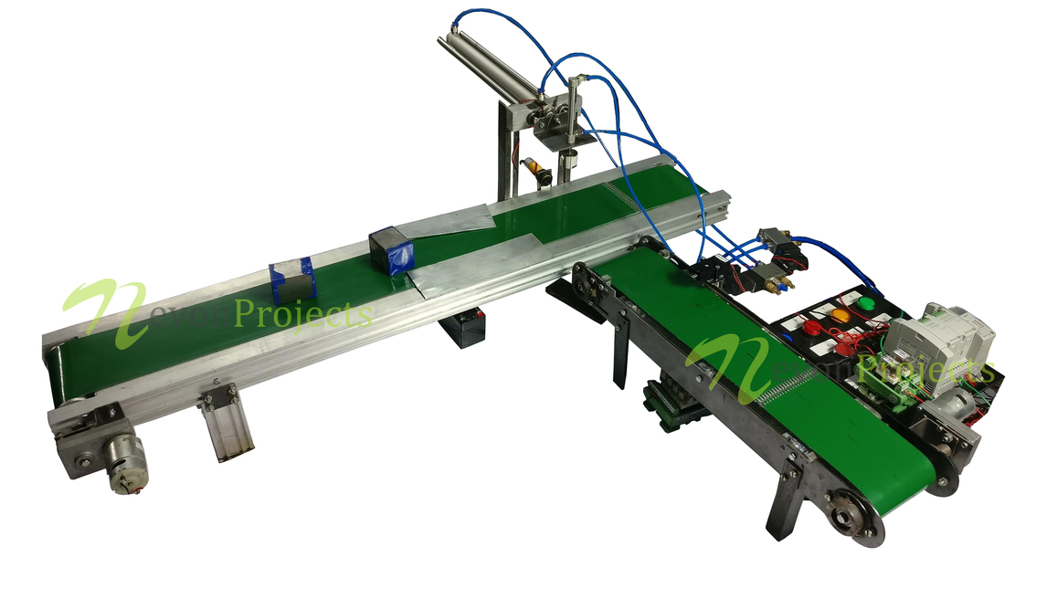 Automatic Pick and Place Conveyor Transfer Using PLC