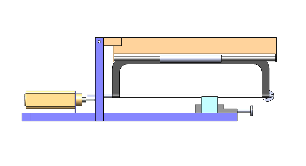 Pneumatic Reciprocating Power Hacksaw Machine Project