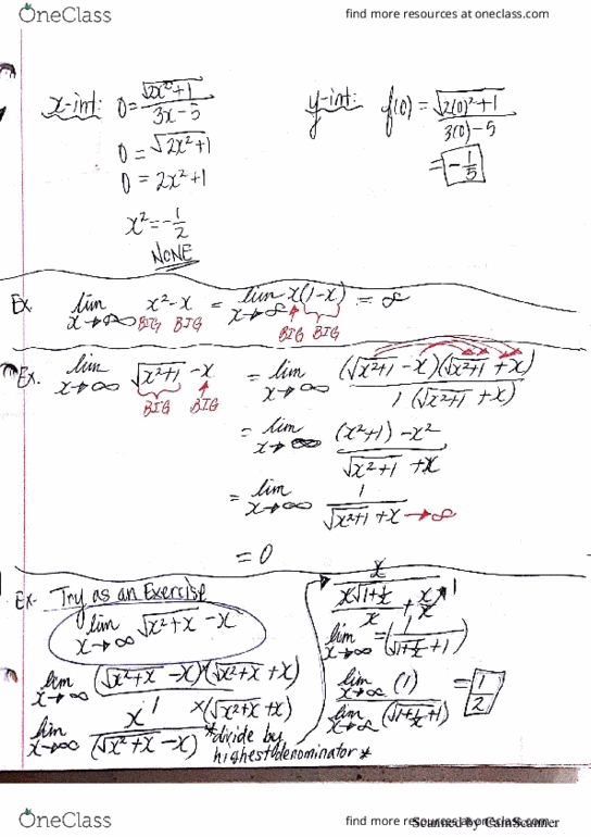 Study Guides for MATH 100 at University of British Columbia (UBC