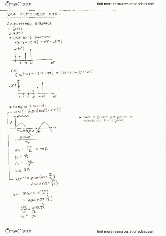 EEL 4750 Lecture 5 Digital Signal Processing Difference Equations