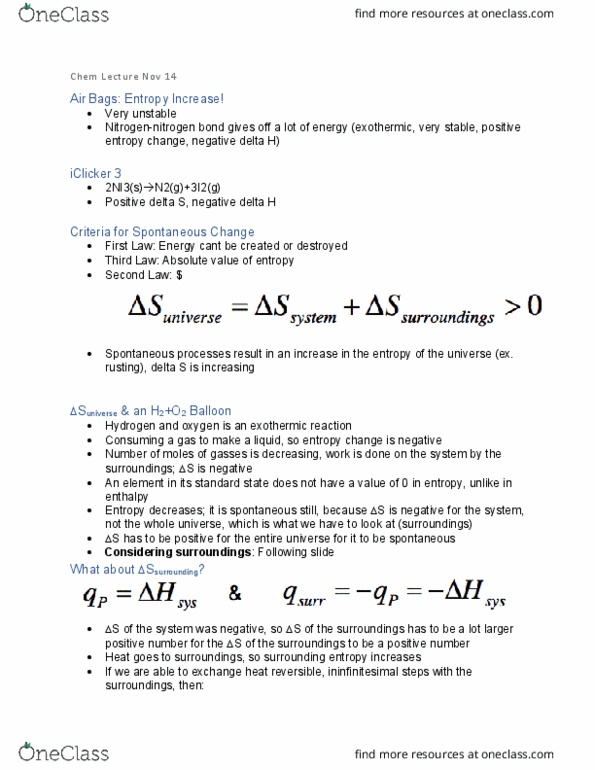 How To Calculate Delta S Surroundings