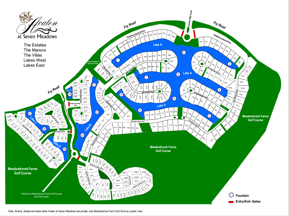 Maps Avalon at Seven Meadows