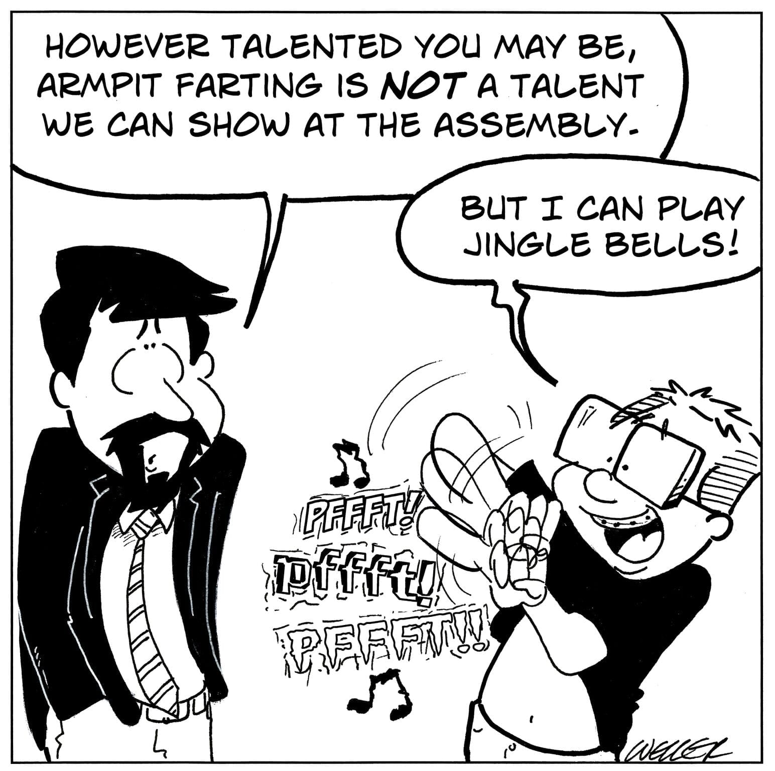 Armpit Farting by Steve Weller Teacher Comics Bored Teachers