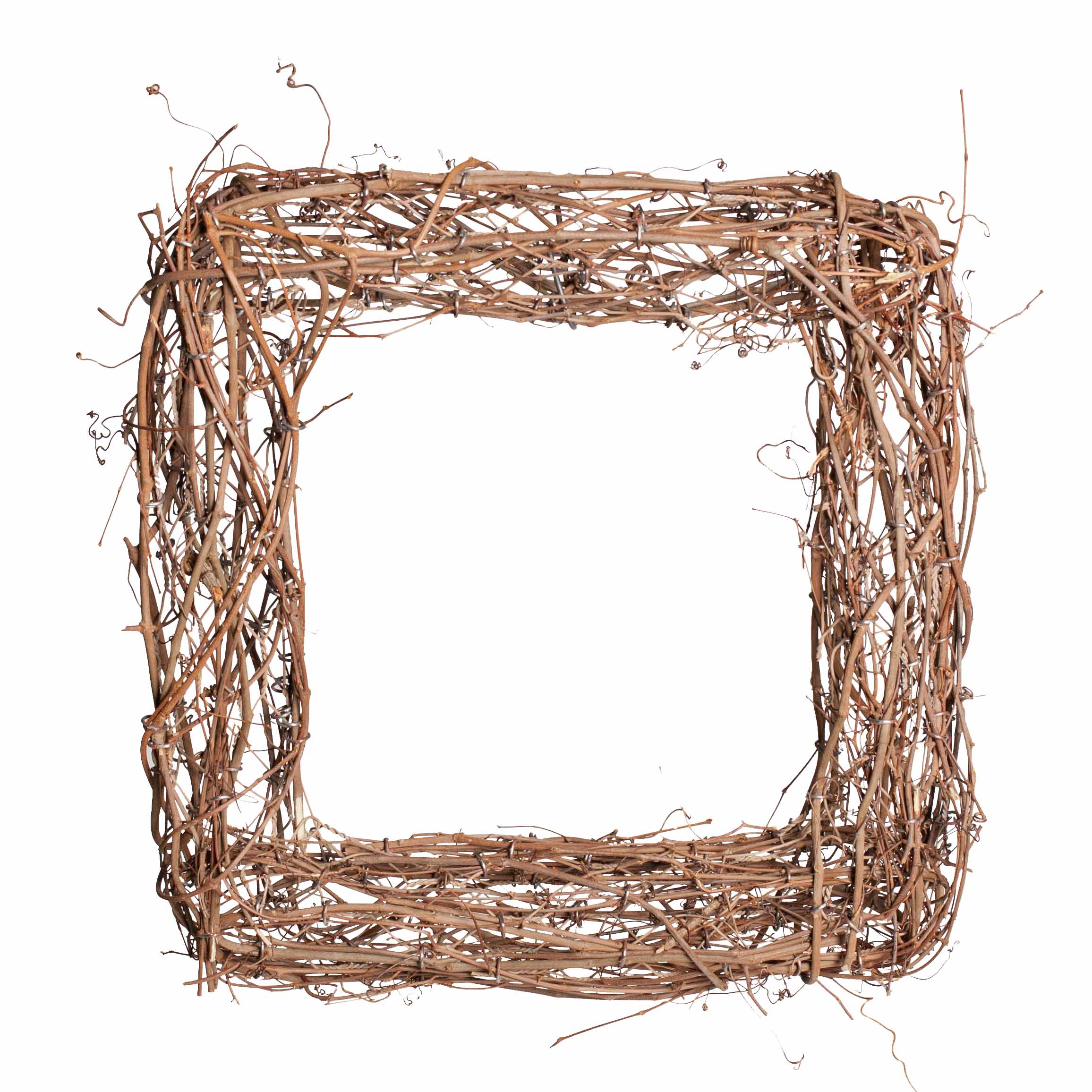 Square Grapevine Wreath 16"