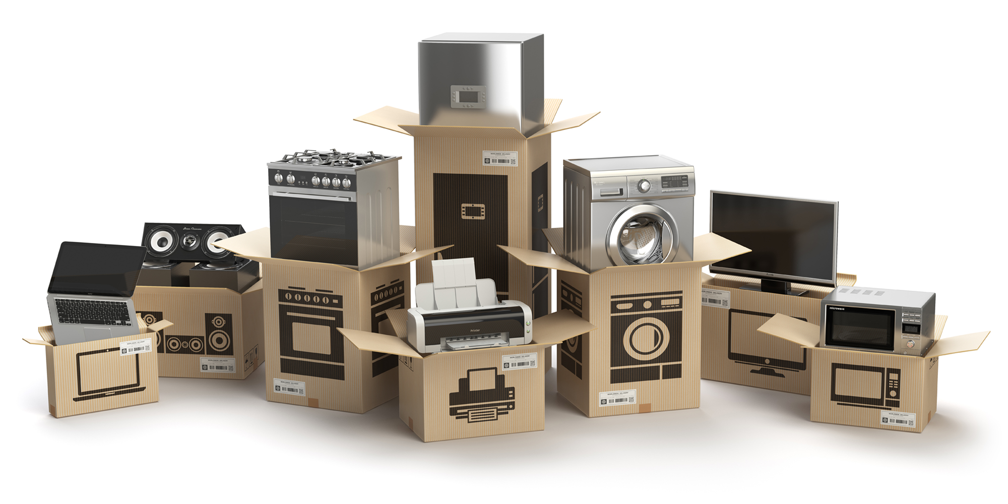 Household Kitchen Appliances and Home Electronics Dumbo Moving and