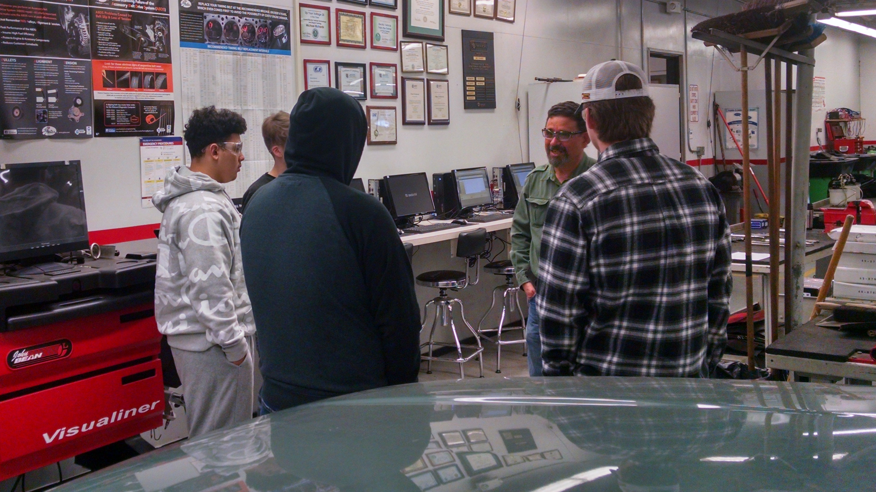Eureka High Automotive Students Tour Local Car Shop Humboldt County