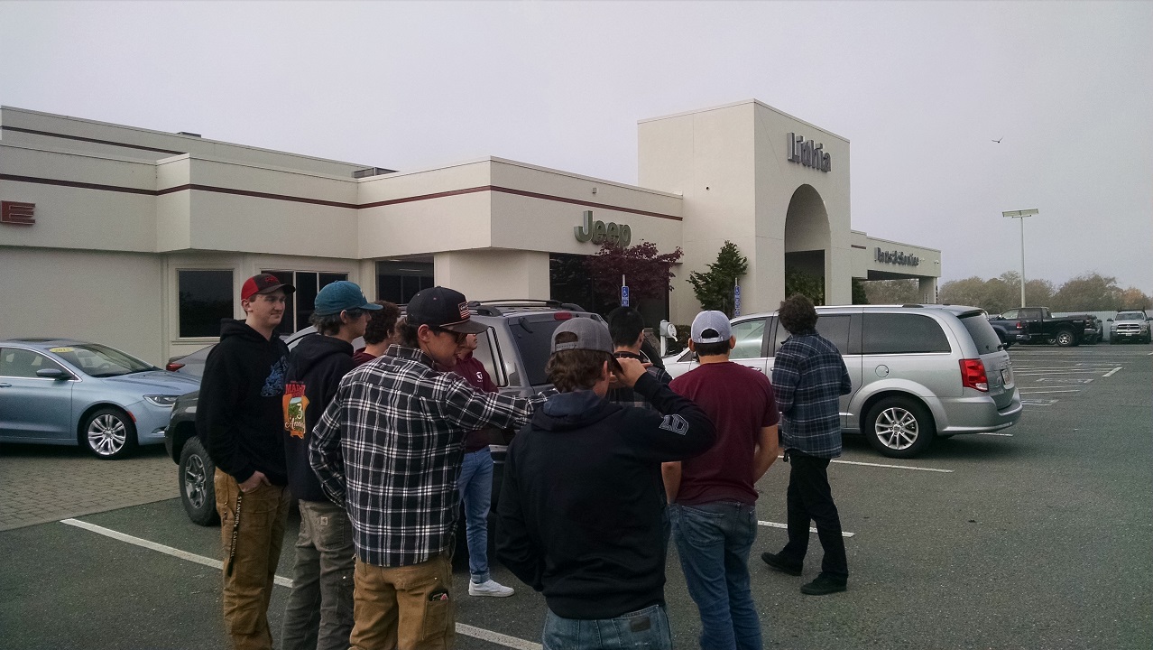 EHS Auto Shop Students Visit Lithia Dealership Humboldt County Office