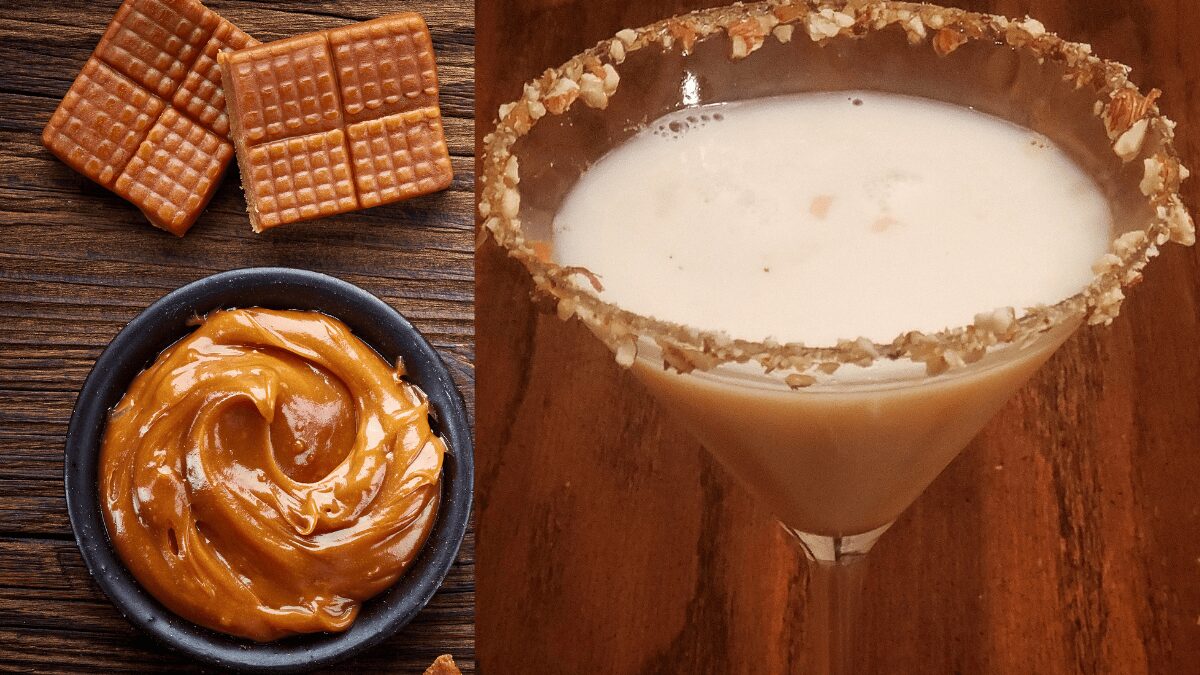 caramel martini has a nutty flavor and consists of vanilla vodka and rumchata