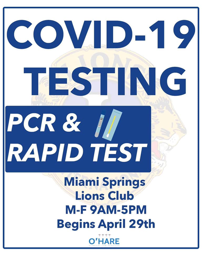 COVID19 Testing Now Available at the Lions Club