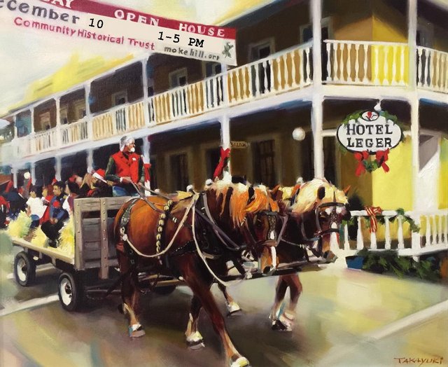 Mokelumne Hill Holiday Open House & Artist Reception at Petroglyphe Gallery The Pine Tree