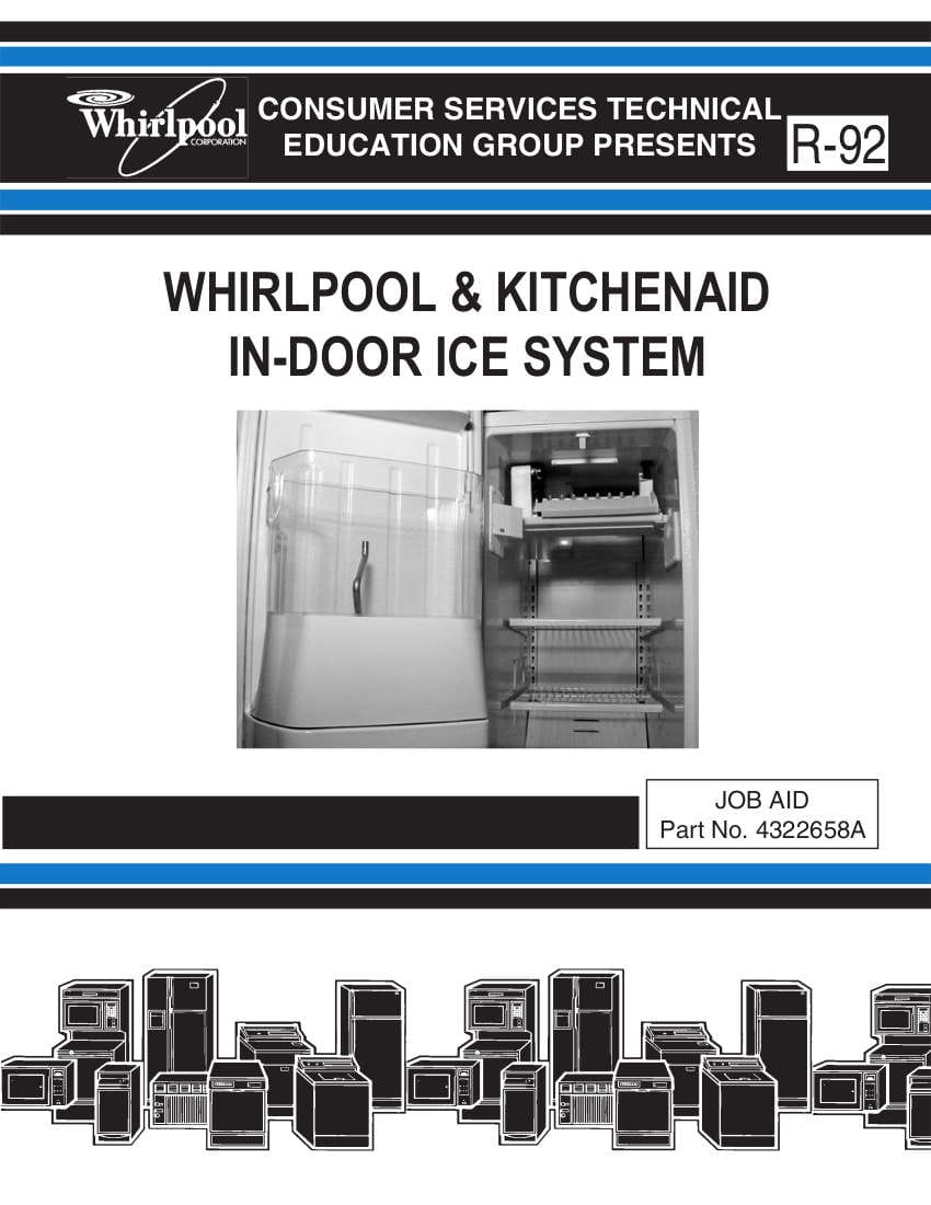 KitchenAid Indoor Ice System Service Manual
