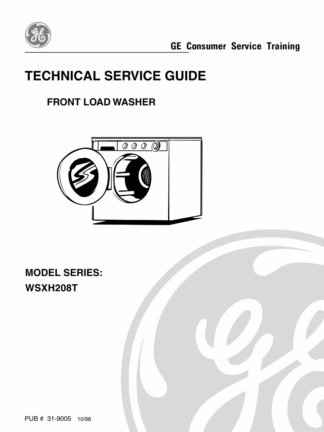 GE Washing Machine Service Manuals