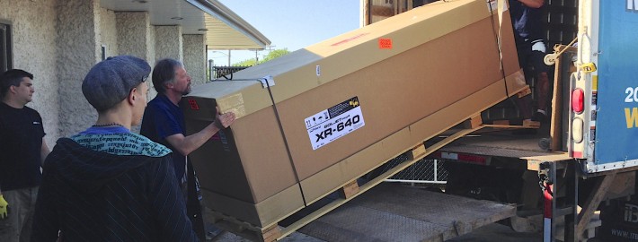 new printer unloading