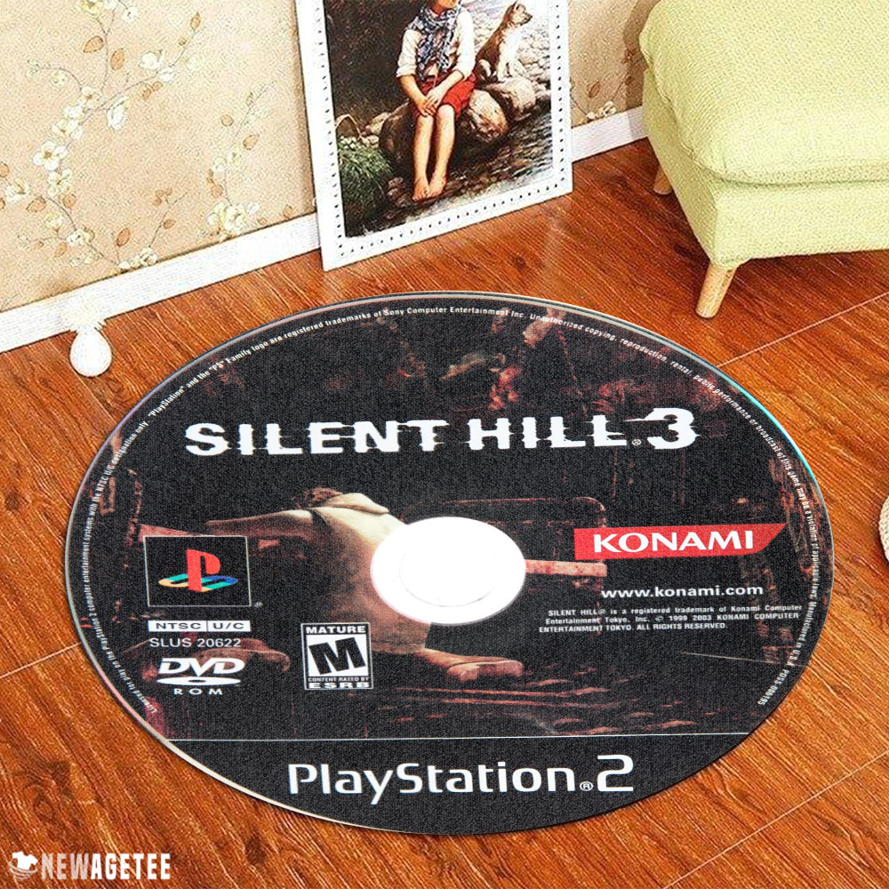 Silent Hill 3 PlayStation 2 Disc Round Rug Carpet