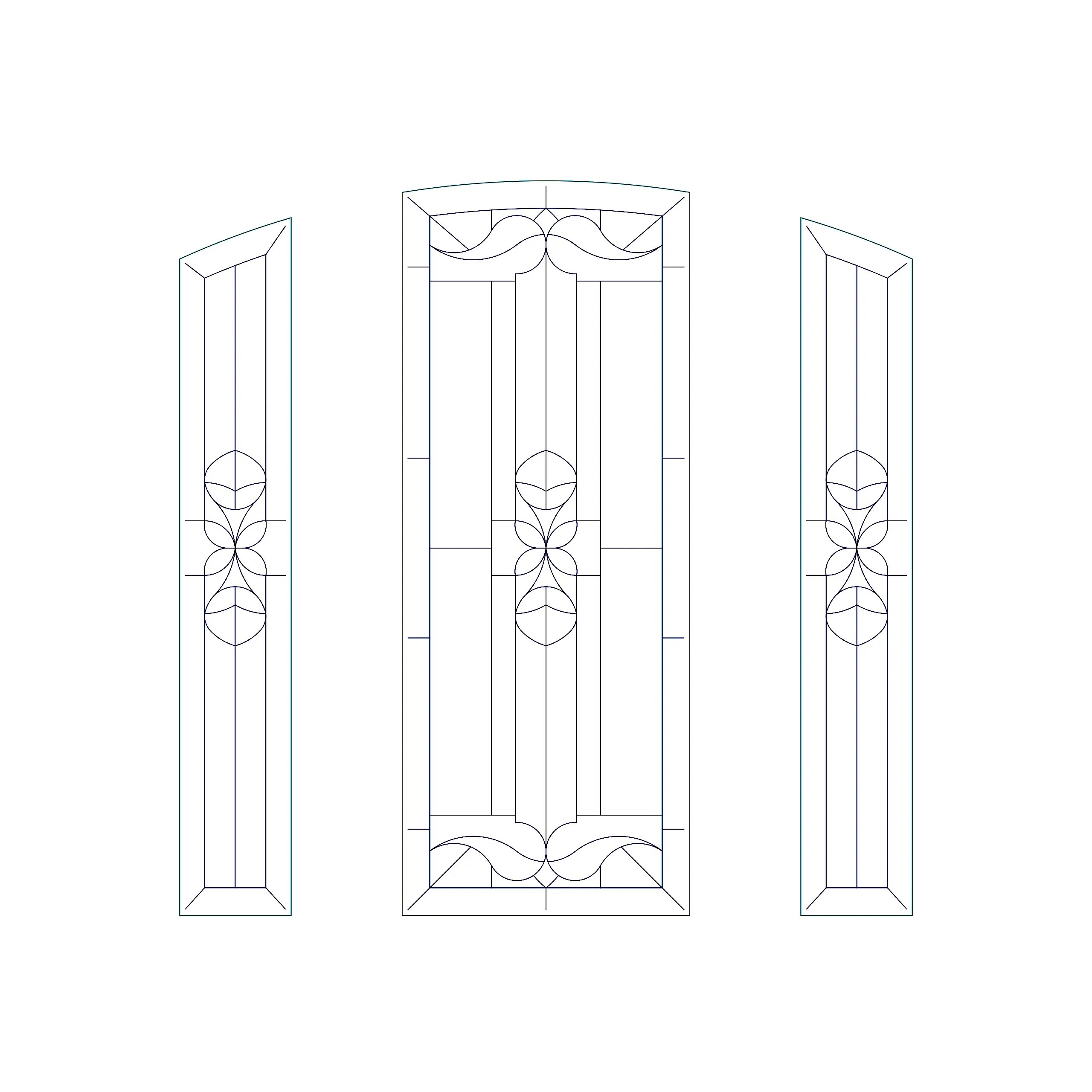 VGroove Glass Options Decorative Etched Glass and Mirrors