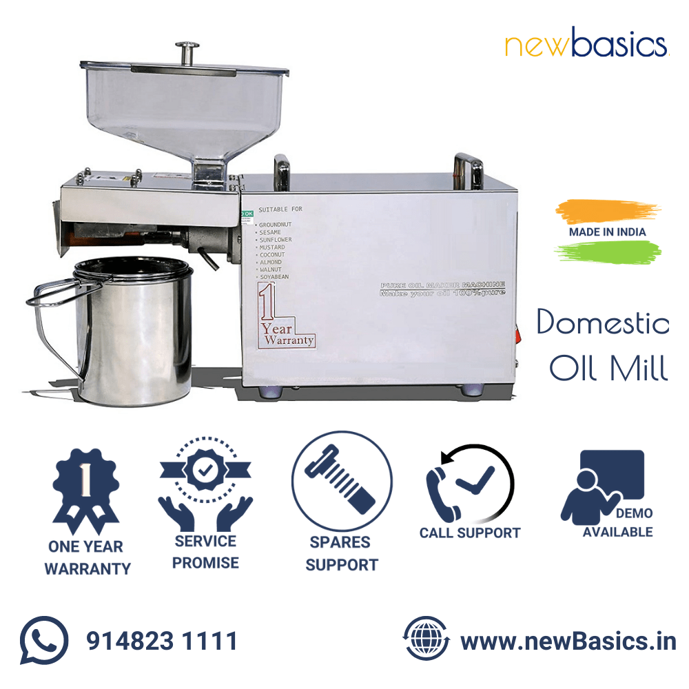 Buy Domestic Oil Extraction Machine at Best Price Oil Mills newBasics