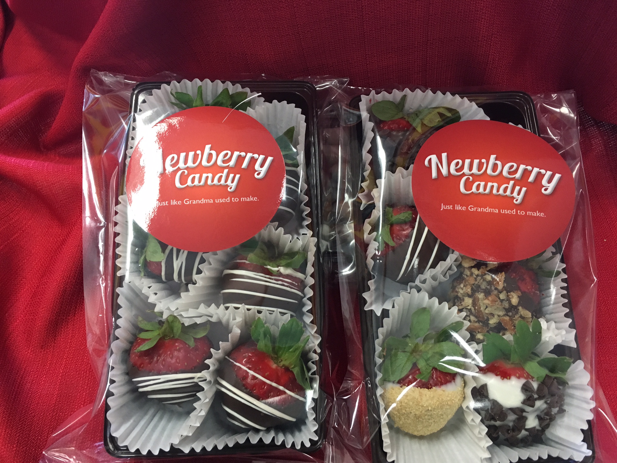Assorted gourmet chocolate dipped strawberries Newberry Candy