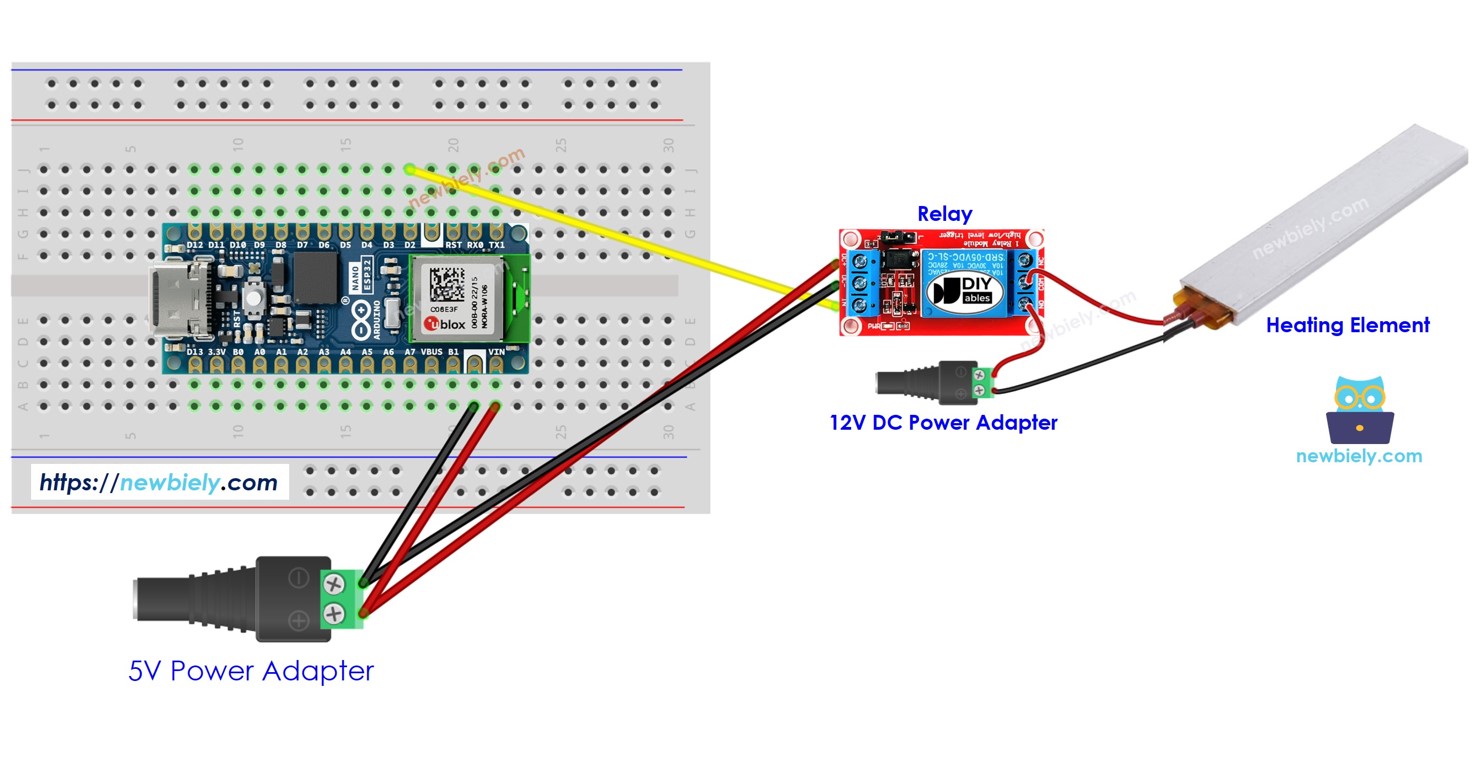 Arduino Nano ESP32 Controls Heating Element Arduino Nano ESP32 Tutorial